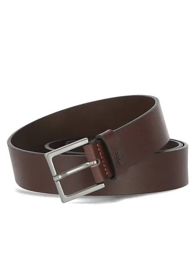 Giove Leather Belt Brown - HUGO BOSS - BALAAN 1