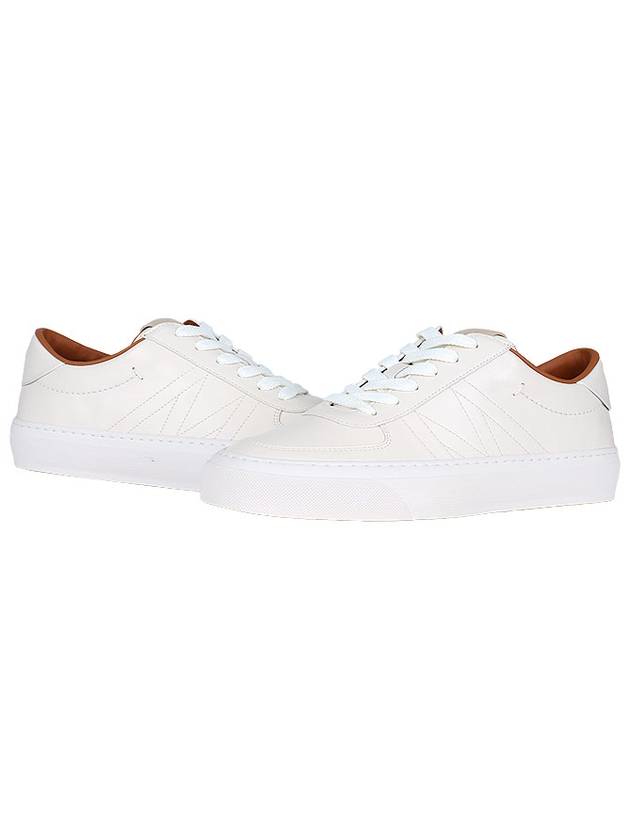 Leather Low Top Sneakers White - MONCLER - BALAAN 2