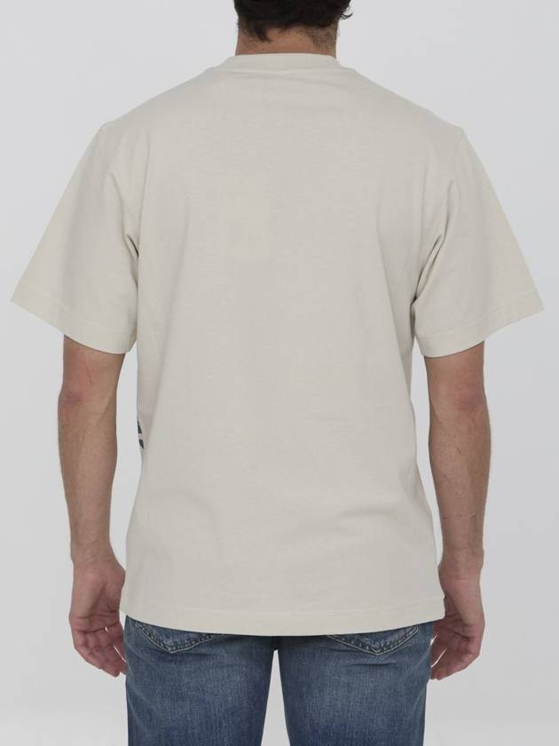 EKD Cotton Short Sleeve T-Shirt Ivory - BURBERRY - BALAAN 5