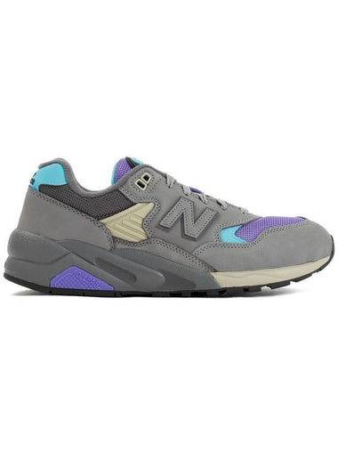 580 Low Top Sneakers Shadow Grey Electric Indigo - NEW BALANCE - BALAAN 1