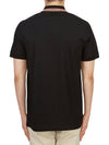 Striped Cotton Polo Shirt Black - BURBERRY - BALAAN 4