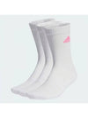 Cushioned Crew Socks 3 Pack White - ADIDAS - BALAAN 1