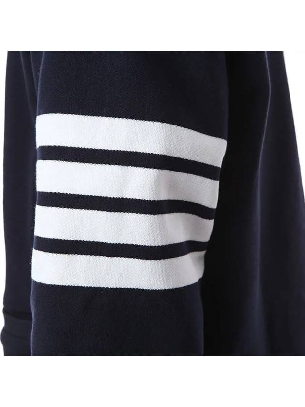 Classic V-Neck 4 Bar Stripe Cardigan Navy - THOM BROWNE - BALAAN 3