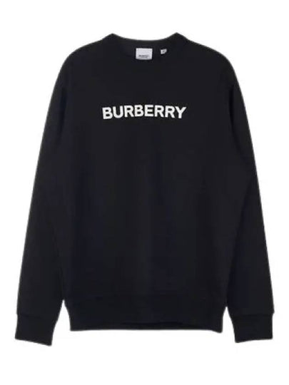 Front Logo Print Sweatshirt Black - BURBERRY - BALAAN 2