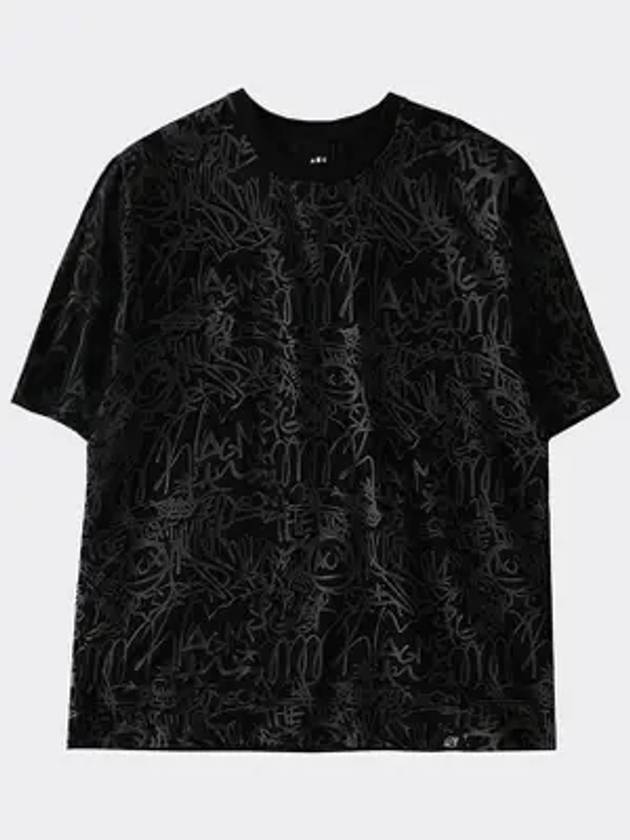 graffiti short sleeve t shirt black - AOX - BALAAN 1