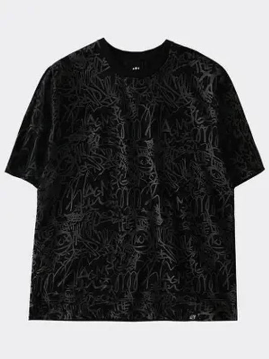 graffiti short sleeve t shirt black - AOX - BALAAN 1