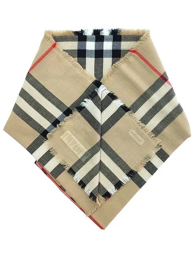 Vintage Check Wool Scarf Archive Beige - BURBERRY - BALAAN 3