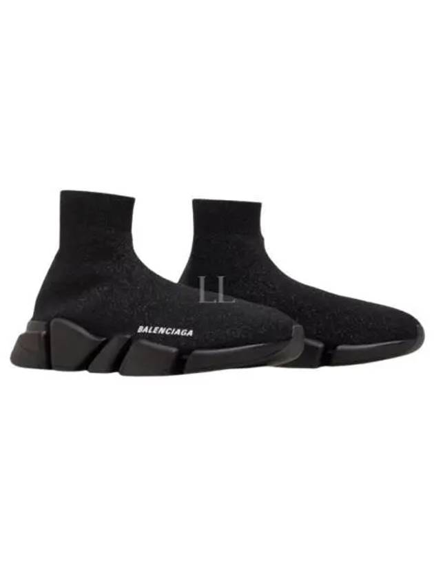 Speed ​​2.0 High Top Sneakers Shiny Black - BALENCIAGA - BALAAN 2