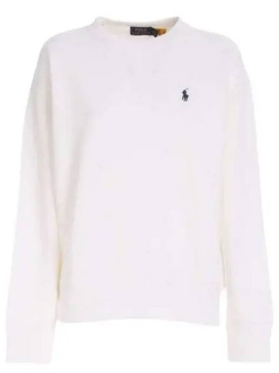 Embroidered Logo Pony Sweatshirt White - POLO RALPH LAUREN - BALAAN 2