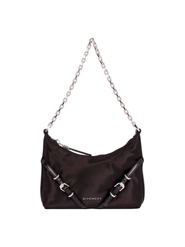 Voyou Party Nylon Satin Shoulder Bag Black - GIVENCHY - BALAAN 2