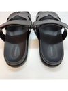 Hermes Chypre H Logo Calfskin Sandals Black - HERMES - BALAAN 6