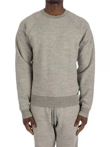 Crew Neck Cotton Sweatshirt Grey - TOM FORD - BALAAN 1