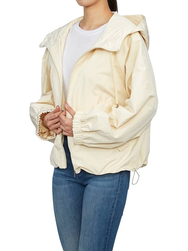 Pariseo Hooded Windbreaker Ivory - MAX MARA - BALAAN 6