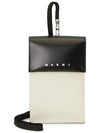 Two-Tone Tribeca Phone Holder Cross Bag White - MARNI - BALAAN 2