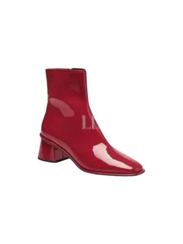 Women's Gigi Patent Leather Middle Boots Red - COACH - BALAAN 2