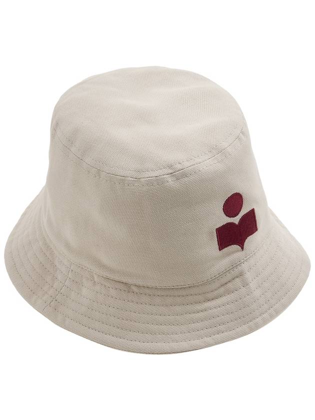 Haley Embroidered Logo Bucket Hat Ecru - ISABEL MARANT - BALAAN 5