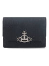 ORB Plaque Half Wallet Black - VIVIENNE WESTWOOD - BALAAN 1