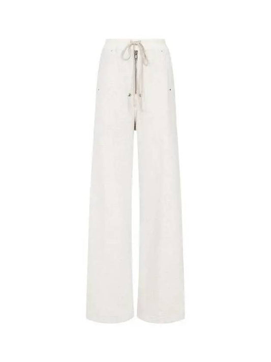 WOMEN DRKSHDW Drawstring Flare Long Pants Melange Gray - RICK OWENS - BALAAN 1