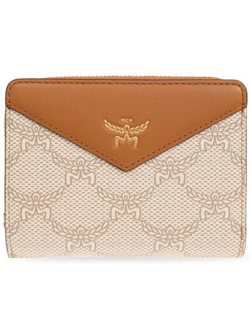 MCM Wallet Himmel Mini, Women's, Cream - MCM - BALAAN 1