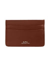 Andre Logo Card Wallet Nut Brown - A.P.C. - BALAAN 3