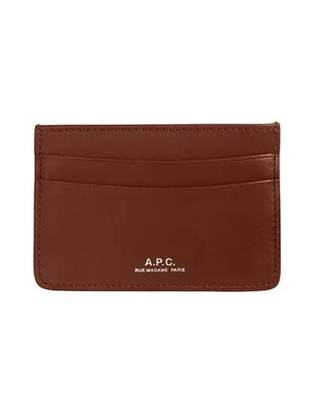 Andre Logo Card Wallet Nut Brown - A.P.C. - BALAAN 3