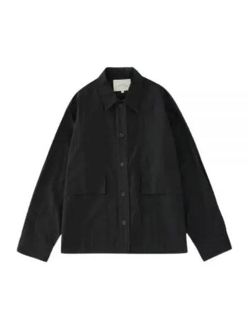 24 SPIRIT MILITARY SHIRT BLACK 1147 - STUDIO NICHOLSON - BALAAN 1