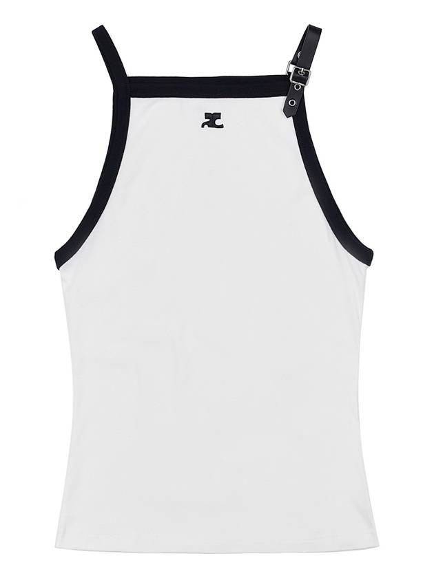 Buckle Contrast Sleeveless White - COURREGES - BALAAN 11