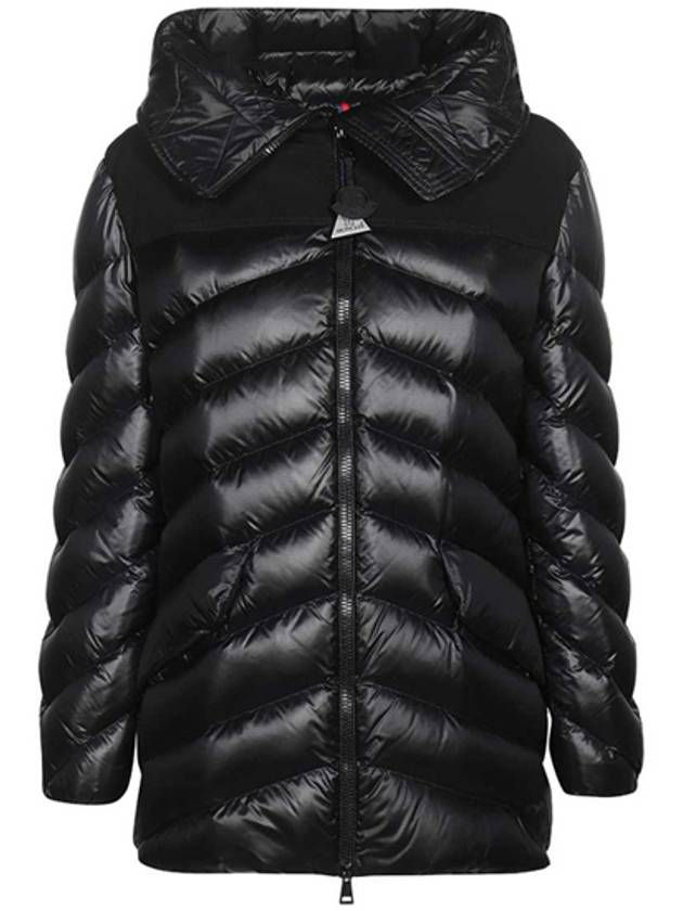 Logo Patch Hooded Padding Black - MONCLER - BALAAN 2