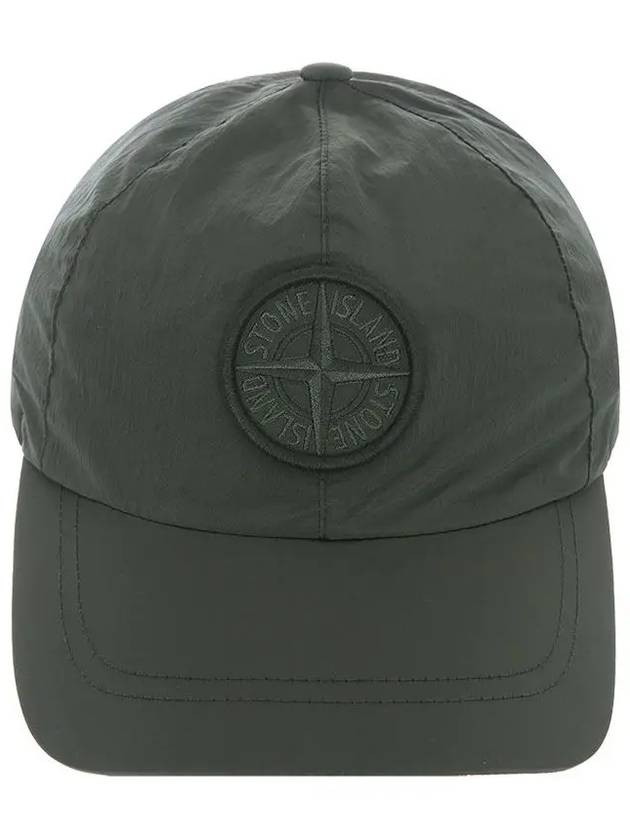 Logo Patch Ball Cap Khaki - STONE ISLAND - BALAAN 3