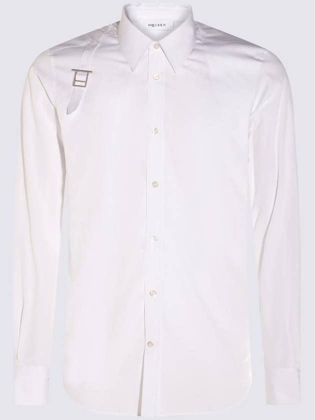 Alexander McQueen White Cotton Shirt - ALEXANDER MCQUEEN - BALAAN 1