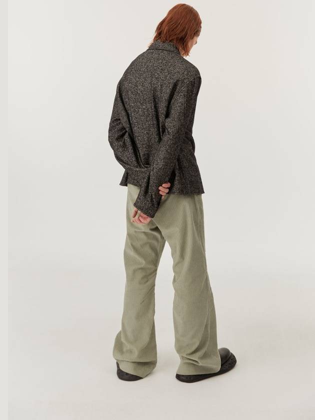 Tweed Wool Zip-up Shirt Black MM223SH001BLK - MONTSENU - BALAAN 6