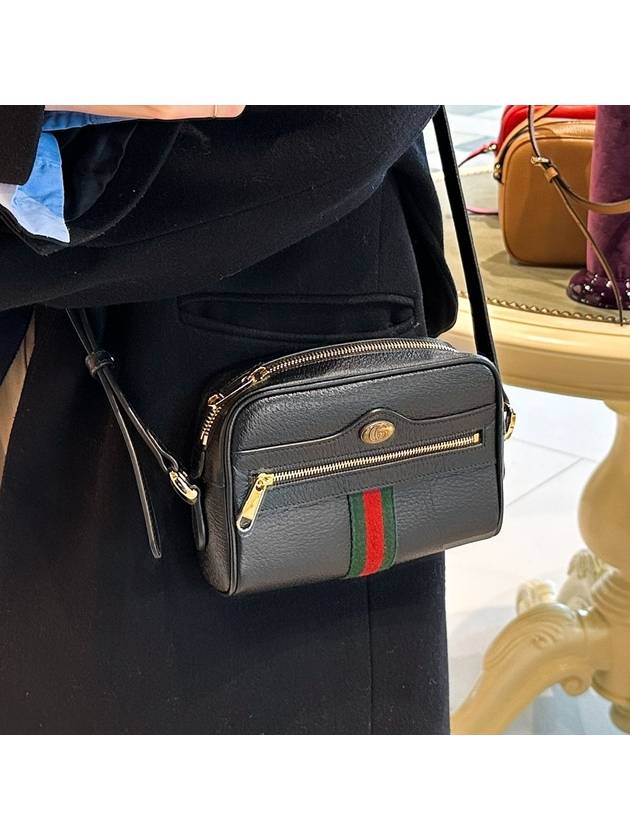 Ophidia GG Web Mini Cross Bag Black - GUCCI - BALAAN 3