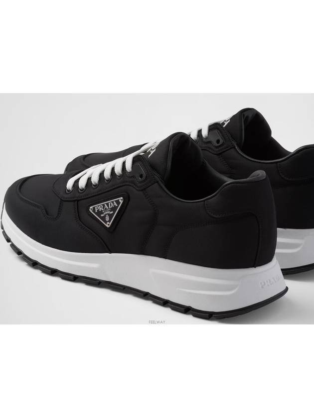 Prax 1 Re-Nylon Low Top Sneakers Black - PRADA - BALAAN 6