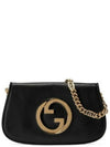 Blondie Interlocking G Shoulder Bag Black - GUCCI - BALAAN 3