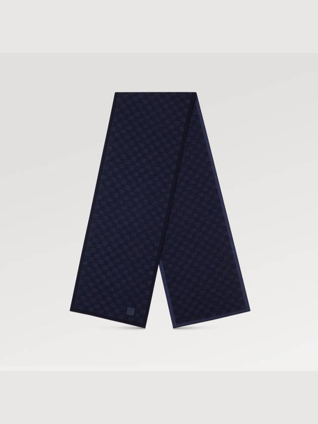 Neo Neo small checkerboard muffler navy - LOUIS VUITTON - BALAAN.