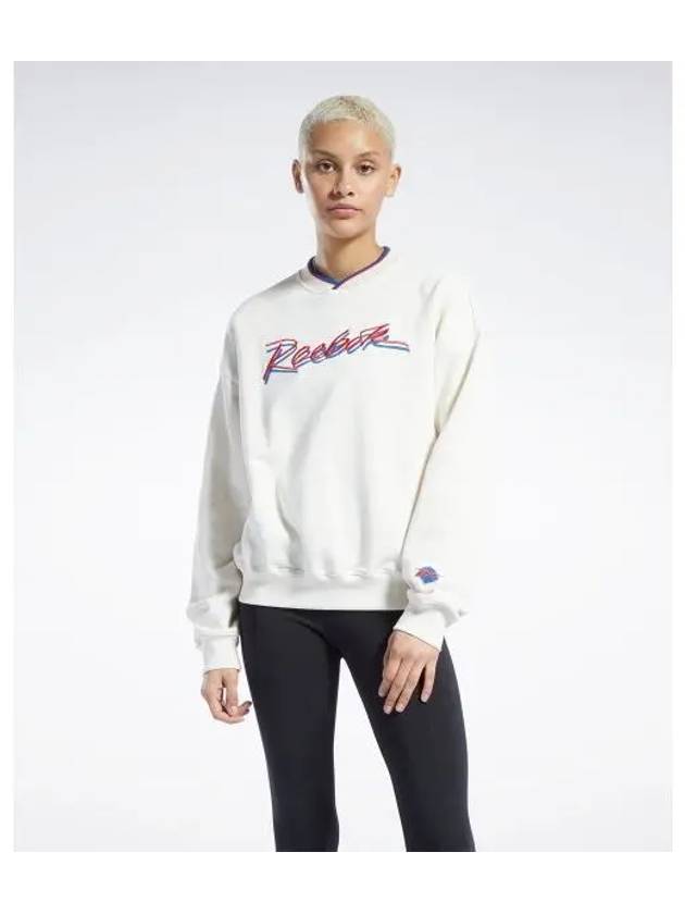 CL ENERGY Q3 Sweatshirt Ivory HH9801 - REEBOK - BALAAN 1