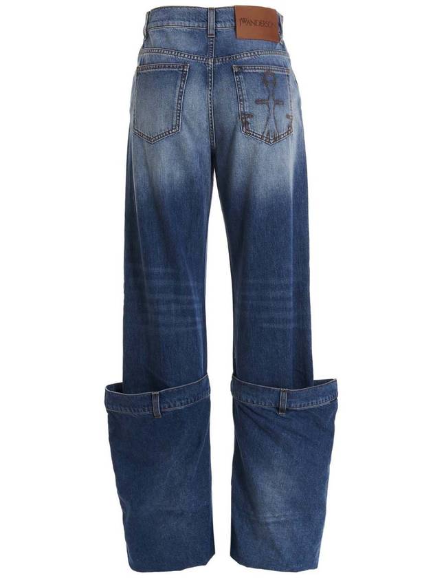 Turn-Up Denim Jeans Blue - JW ANDERSON - BALAAN 3