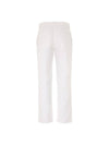 UPKN038 K0707D03 WHITE KNT Straight Cotton White Pants - KITON - BALAAN 3