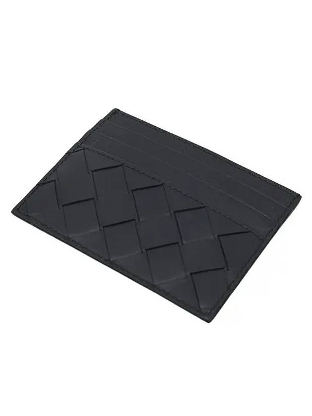 Intrecciato Leather Card Wallet Black - BOTTEGA VENETA - BALAAN 5