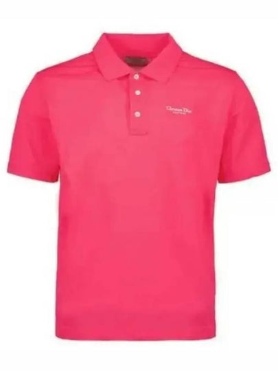 Couture Polo Shirt Fluorescent Pink - DIOR - BALAAN 2