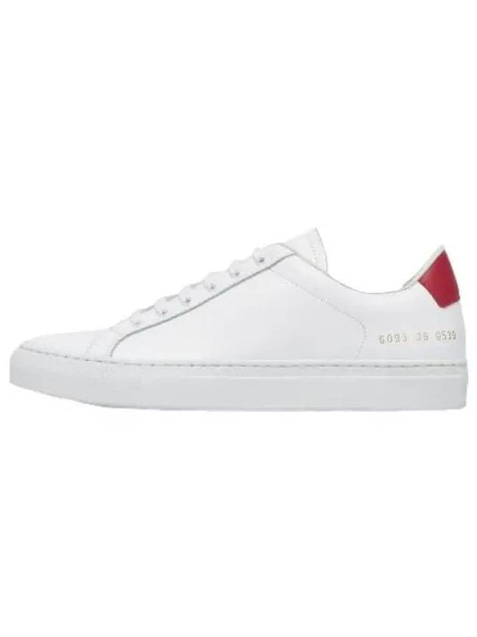 retro sneakers white red - COMMON PROJECTS - BALAAN 1