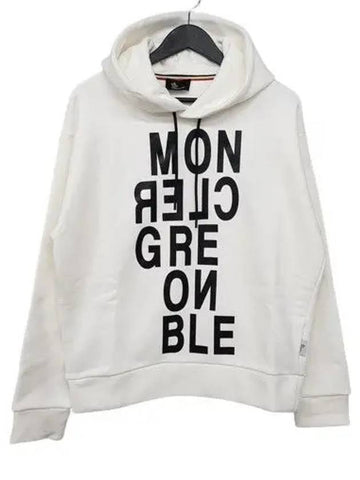 8001650 829EQ 001 Lettering Hoodie White - MONCLER - BALAAN 1