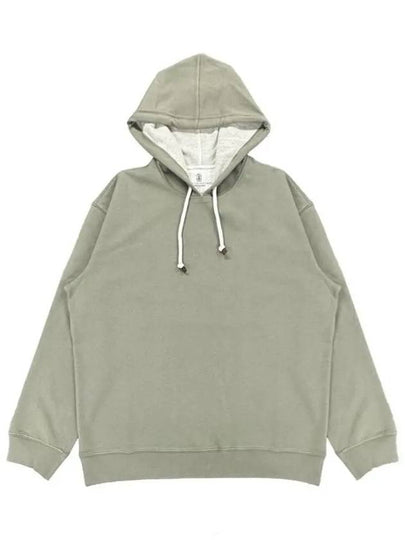 Cotton-Jersey Hoodie Green - BRUNELLO CUCINELLI - BALAAN 2