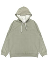 Cotton-Jersey Hoodie Green - BRUNELLO CUCINELLI - BALAAN 3