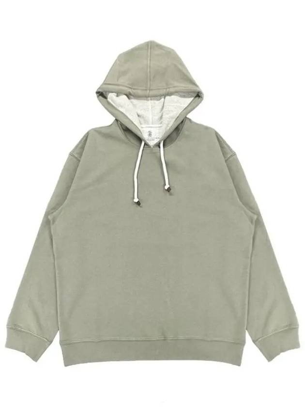 Cotton-Jersey Hoodie Green - BRUNELLO CUCINELLI - BALAAN 3