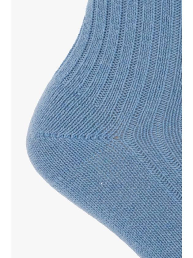 Hanro Ribbed Socks, Women's, Blue - HANRO - BALAAN 3