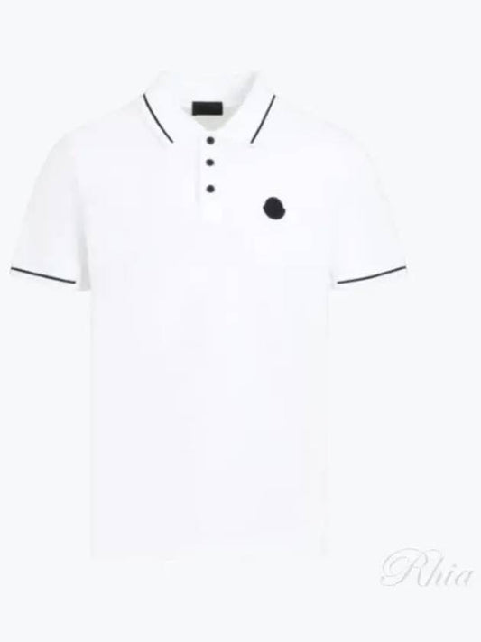 Men s collar short sleeved t shirt 8A00001 89A16 001 - MONCLER - BALAAN 1