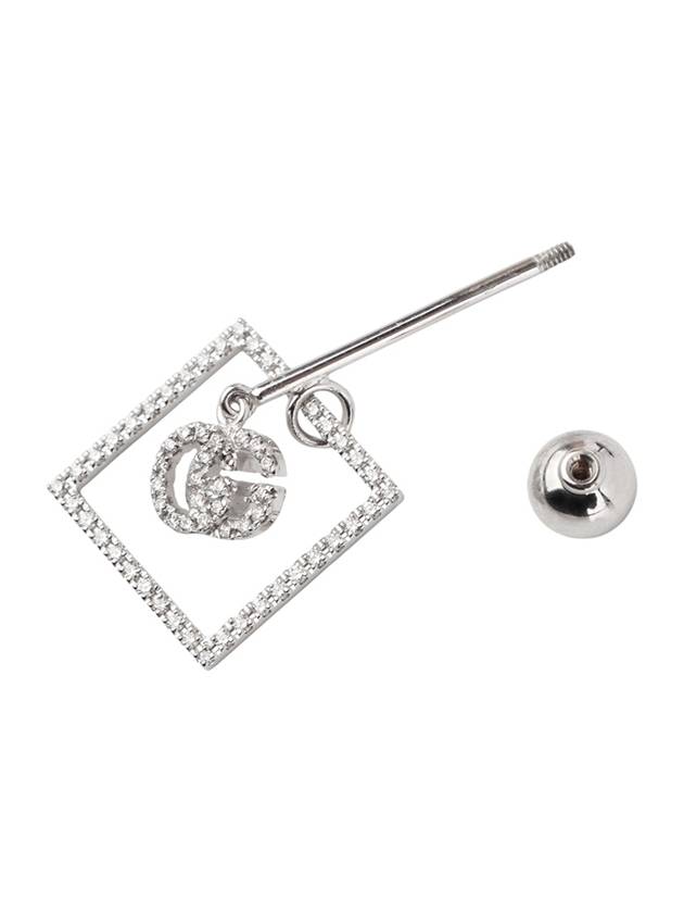 629850 White gold GG running single diamond earring 34151 - GUCCI - BALAAN 5