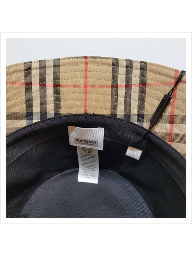 Vintage Check Technical Bucket Hat Beige - BURBERRY - BALAAN 6