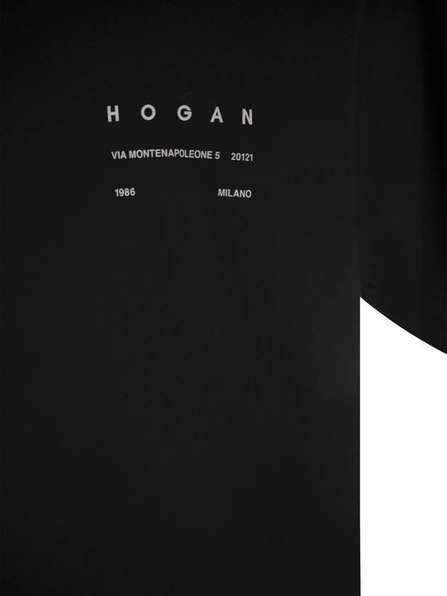 Crew-neck T-shirt with lettering - HOGAN - BALAAN 4